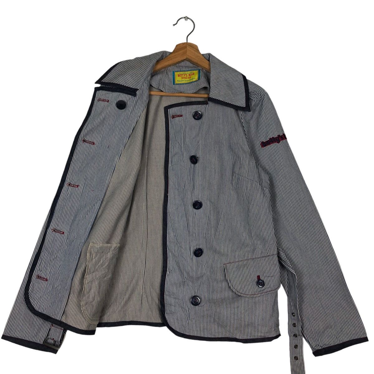 Japanese Brand 🔥Vtg Hickory Chore Jacket Striped Betty’s Blue Issey Miyake Size US M / EU 48-50 / 2 - 9 Thumbnail