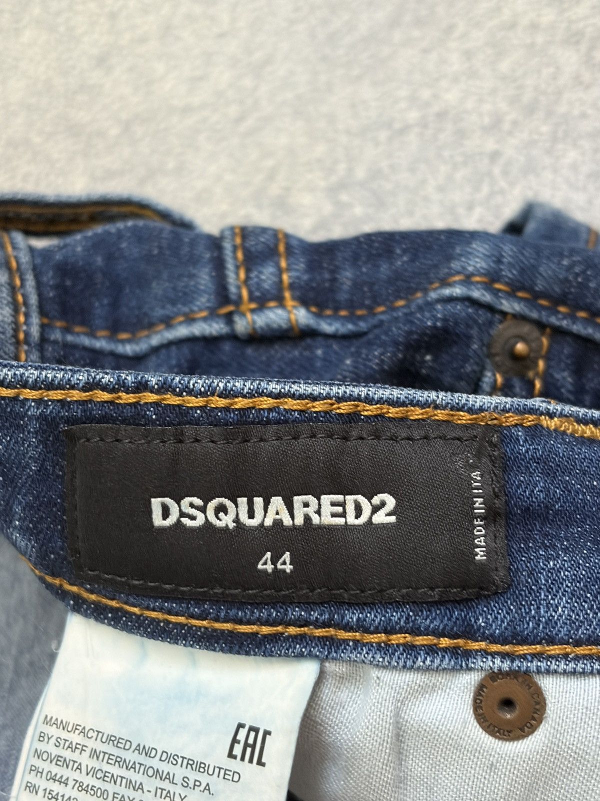 Dsquared2 DSQUARED2 Cool Guy Blue Distressed Paint Splash Jeans IT 44 Size US 29 - 4 Thumbnail