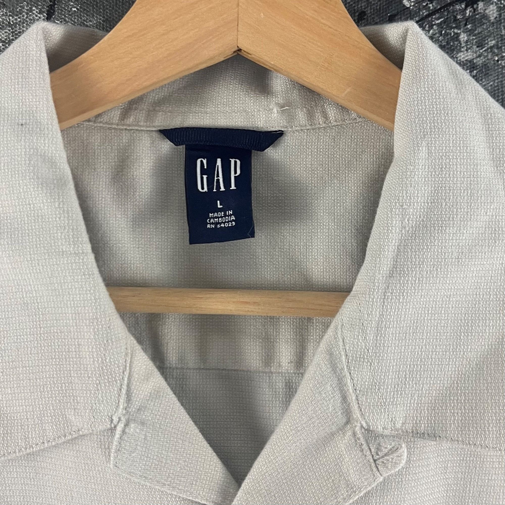 Gap × Vintage Vintage Y2K Gap button shirt Size US XL / EU 56 / 4 - 3 Thumbnail