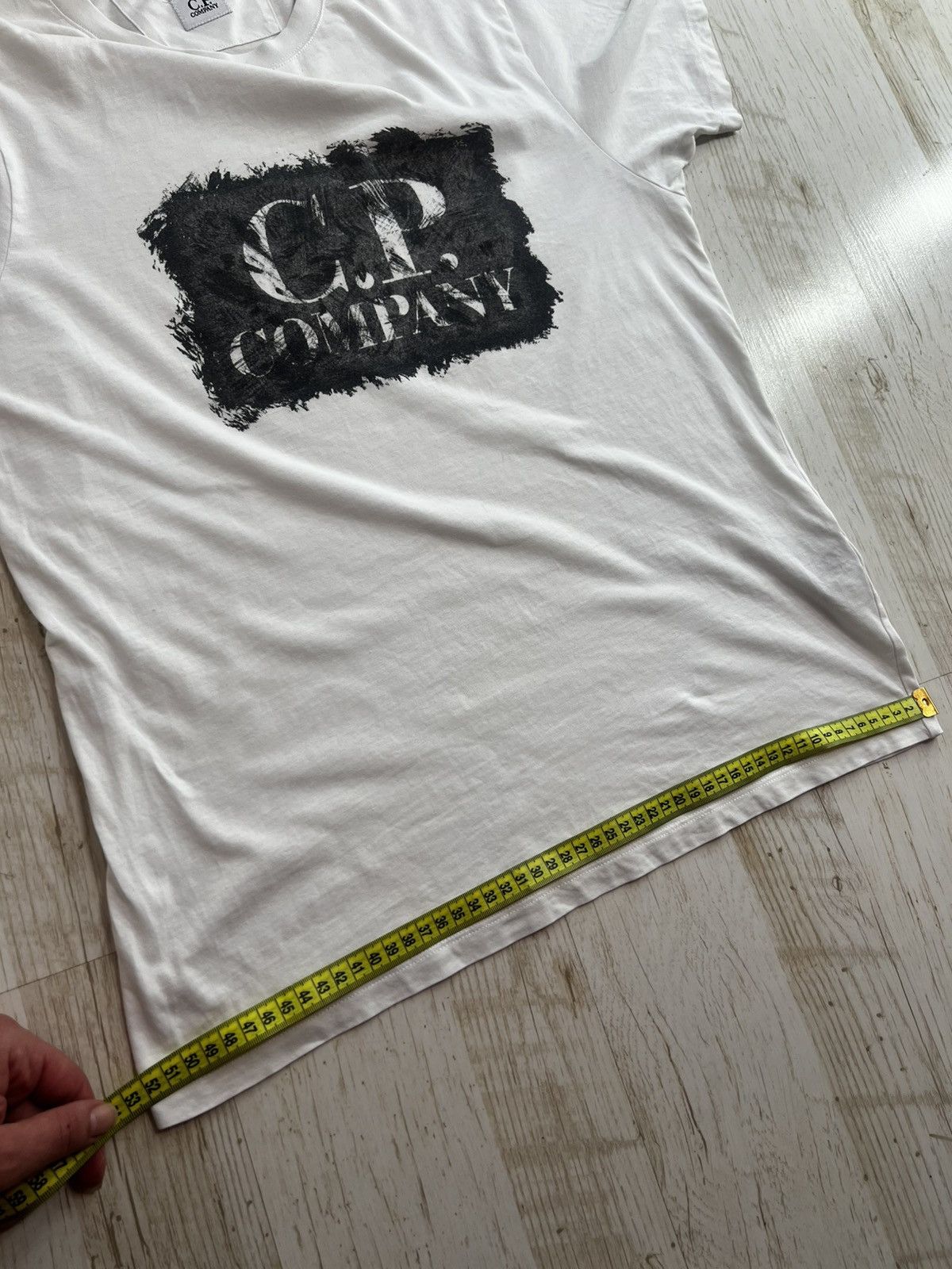 C.P. Company C.P. Company White Logo T-Shirt Size M Lightweight Cotton Size US M / EU 48-50 / 2 - 14 Thumbnail