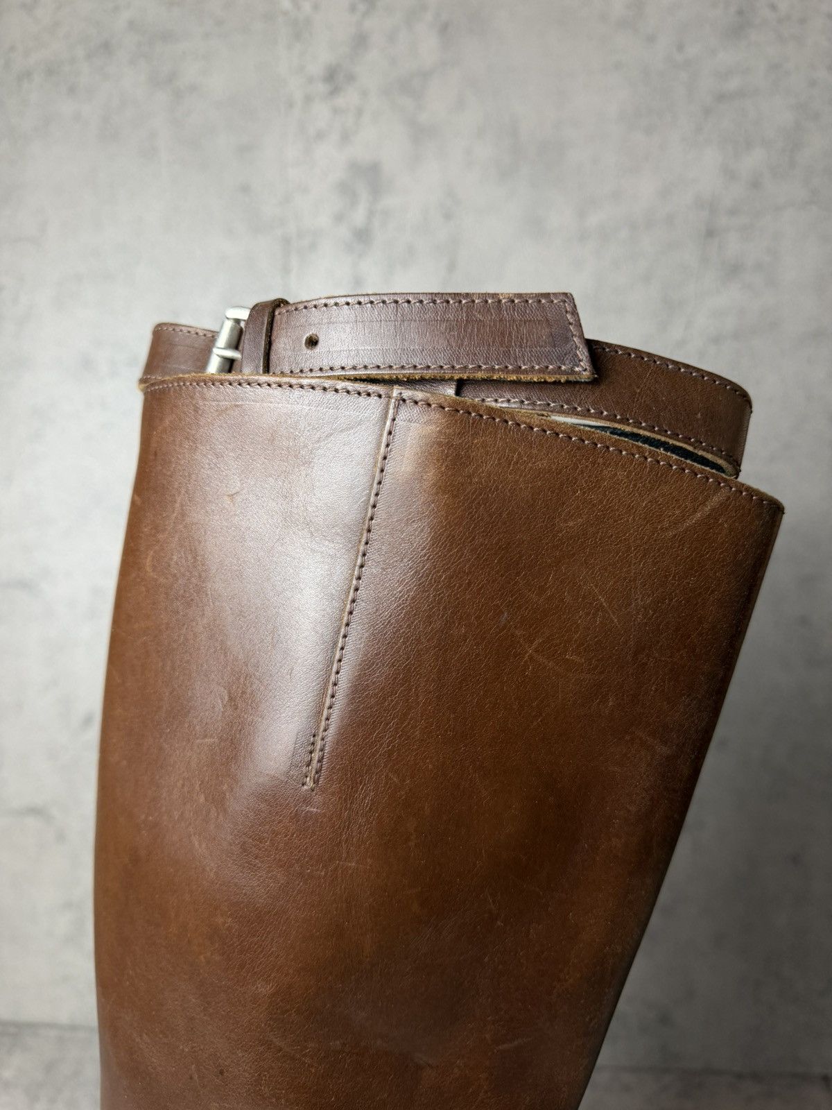Ann Demeulemeester ANN DEMEULEMEESTER - F/W04 - COGNAC STAN RIDING BOOTS Size US 8 / IT 38 - 13 Thumbnail