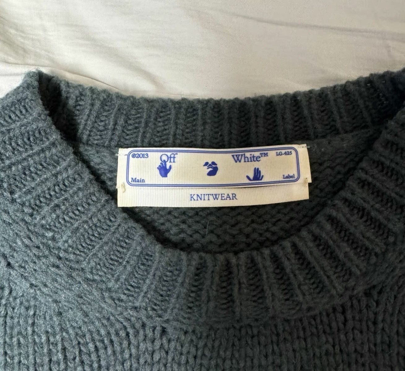 Off-White OFF-WHITE c/o VIRGIL ABLOH Intarsia Sweater Size US S / EU 44-46 / 1 - 3 Thumbnail