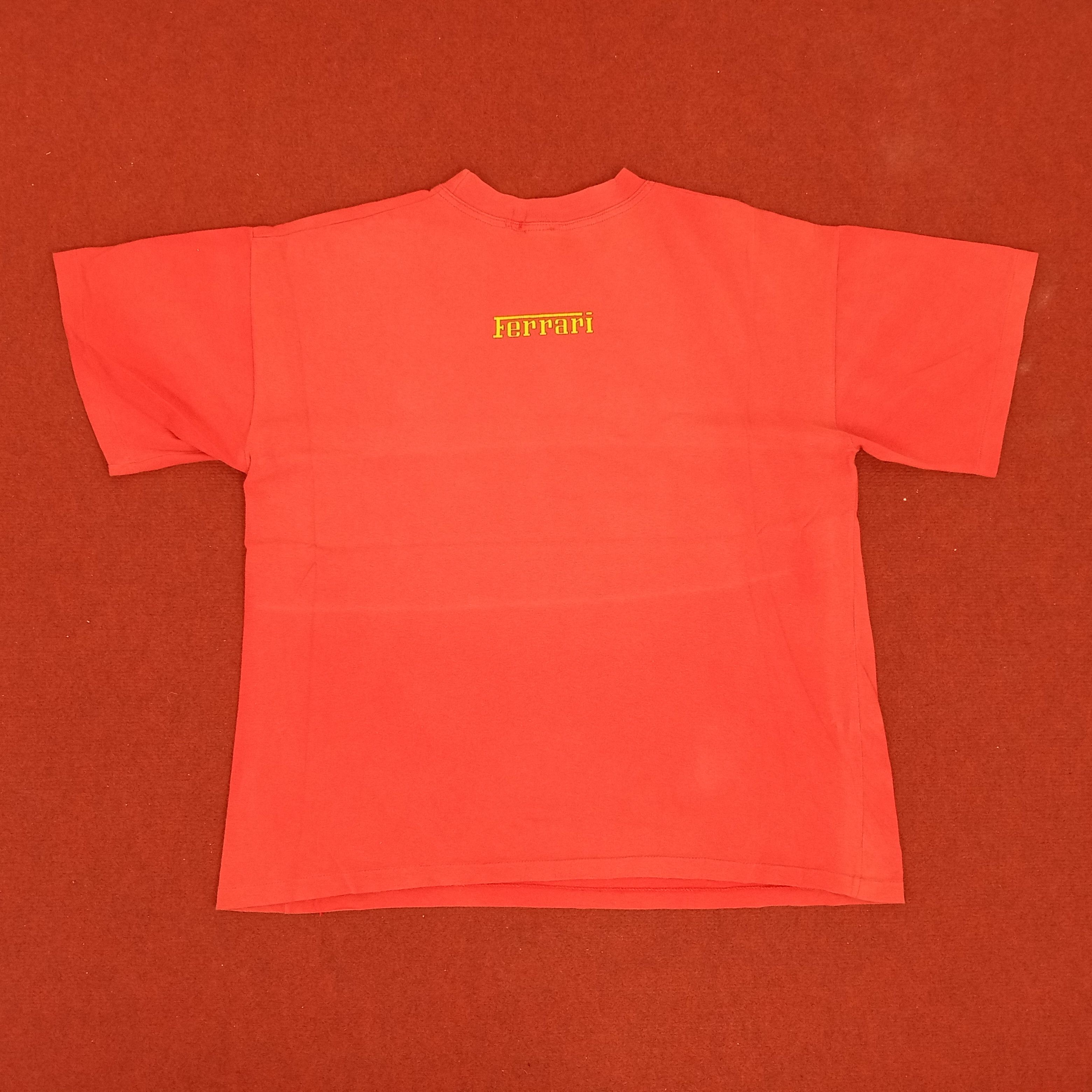 Ferrari × Vintage Ferrari Luxury Car Brand Center Logo Design Vintage Tshirt Size US XL / EU 56 / 4 - 3 Thumbnail