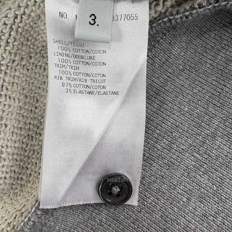Thom Browne Thom Browne Gray Zip Hoodie with Stripes. Size US S / EU 44-46 / 1 - 8 Thumbnail