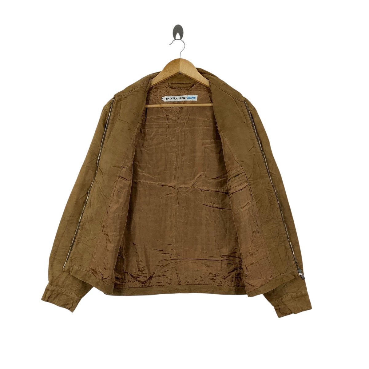 Saint Laurent Paris SAINT LAURENT JEANS Collection Embroidered Logo Denim Jacket Size US M / EU 48-50 / 2 - 8 Thumbnail