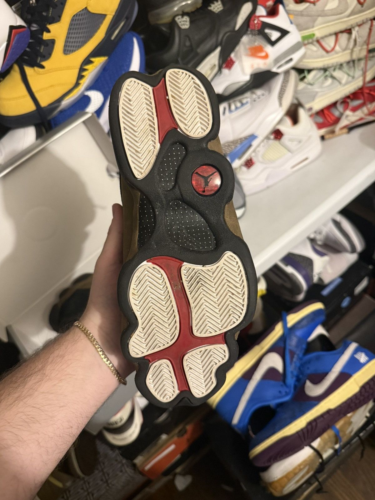 Jordan Brand Jordan retro 13 olive size 8 Size US 8 / EU 41 - 5 Thumbnail