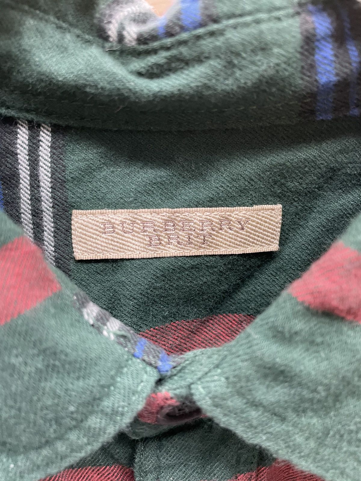 Burberry Burberry Green Check Flannel Shirt Size US XL / EU 56 / 4 - 3 Thumbnail