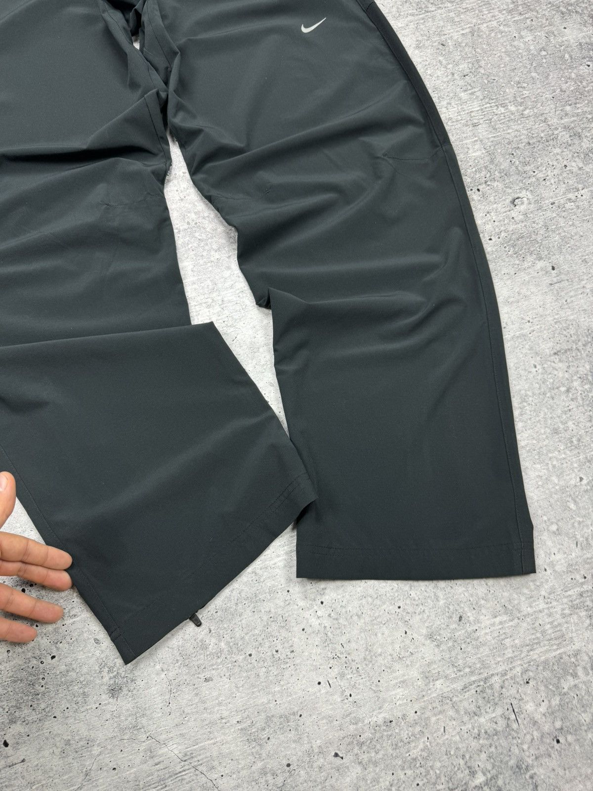 Nike × Vintage Vintage Nike Y2K Style Reflective Swoosh Logo Drill Pants Size US 34 / EU 50 - 5 Thumbnail