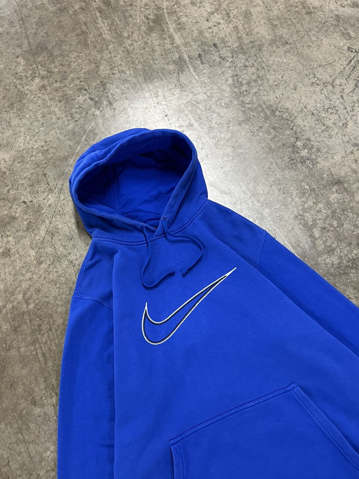 Nike × Vintage Nike vintage center swoosh hoodie streetwear hype rare Size US L / EU 52-54 / 3 - 3 Thumbnail