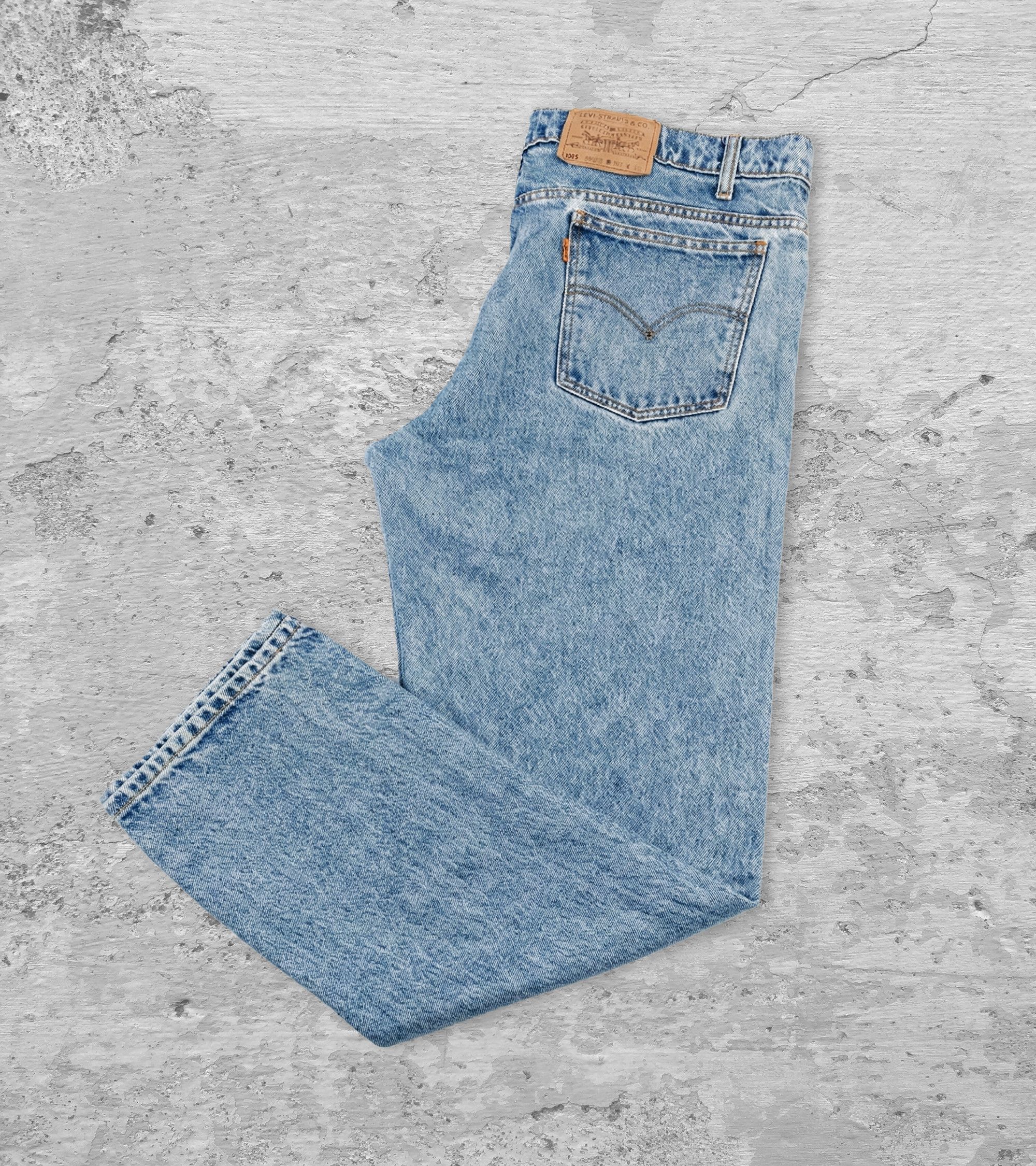 Levi's Levi’s 505 Orange Tab Straight Leg Jeans (W38 L32) Size US 38 / EU 54 - 4 Thumbnail