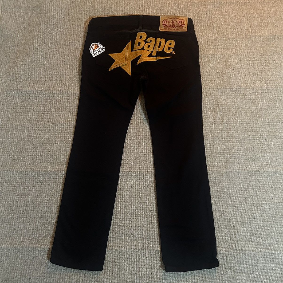 Bape Bapesta Stitch Jeans Size 32" / US 10 / IT 46 - 1 Thumbnail