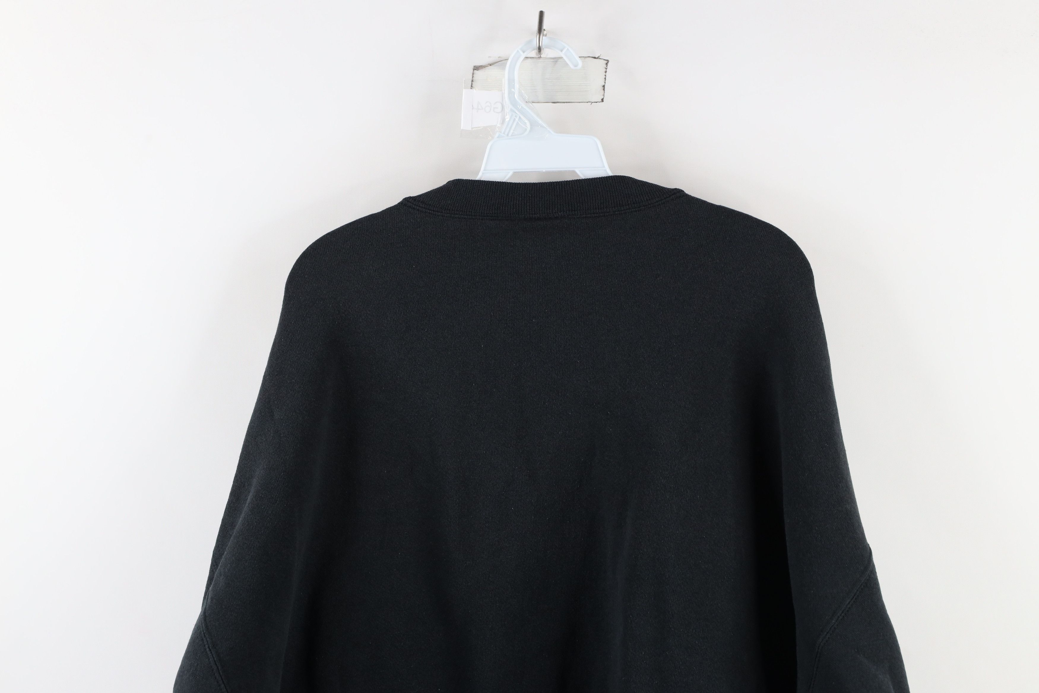 Vintage Vintage 90s Bike Blank Crewneck Sweatshirt Black USA Size US XXL / EU 58 / 5 - 9 Thumbnail