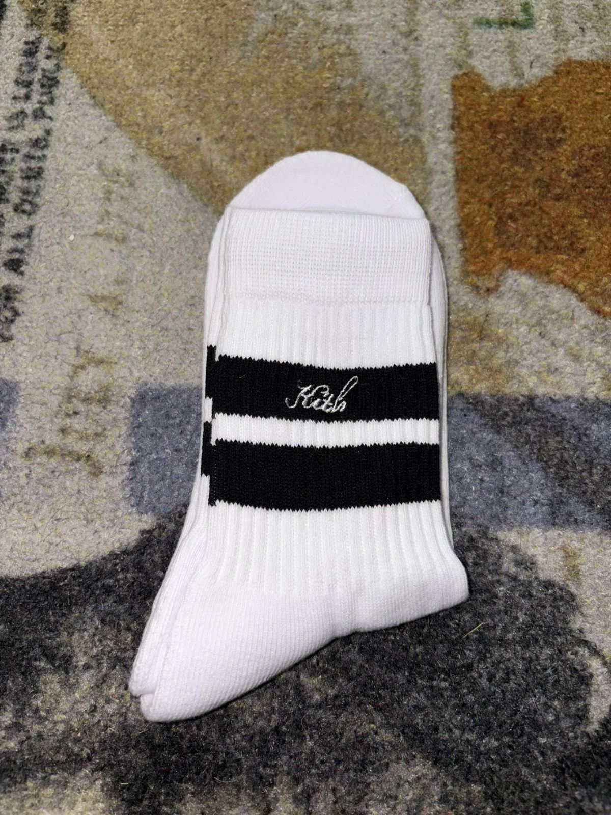 Kith Kith Striped Mid Crew Socks Size ONE SIZE - 1 Thumbnail