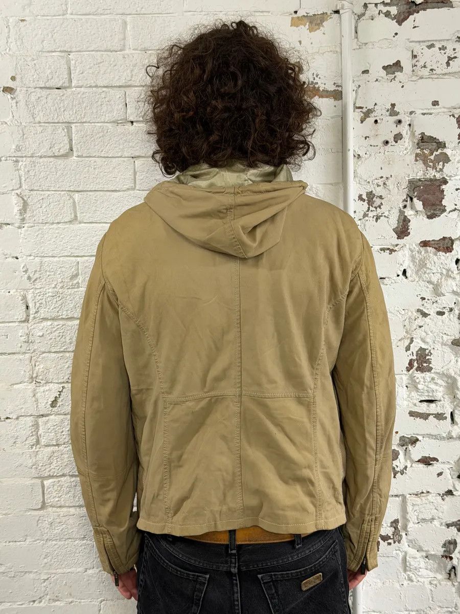 Emporio Armani SS2009 Emporio Armani Beige Lamb Leather Hooded Jacket Size US M / EU 48-50 / 2 - 3 Thumbnail