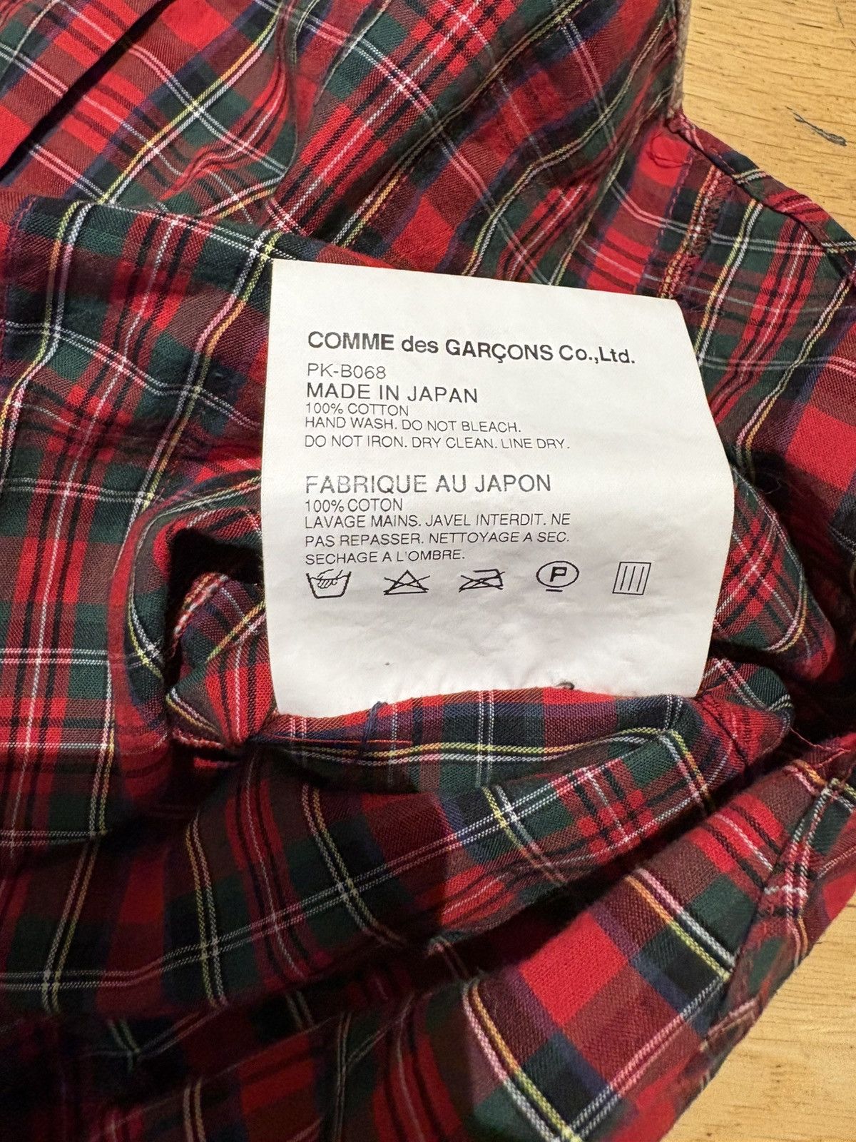 Comme des Garcons Homme Plus CDG Homme Plus SS13 Plaid Button Up Size US M / EU 48-50 / 2 - 5 Thumbnail