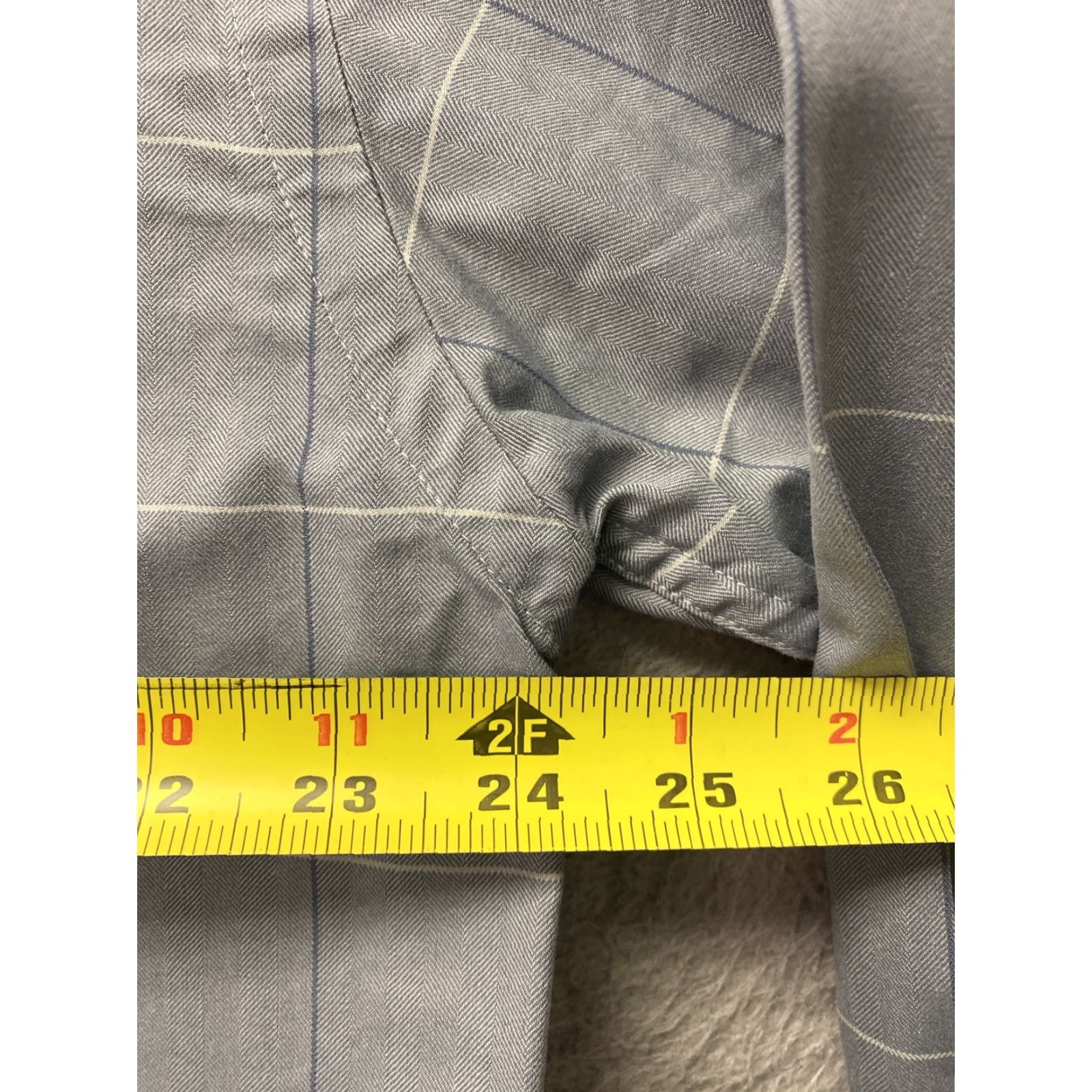 Orvis ORVIS Work Long Sleeve Button-Up Shirt Gray Check Plaid Adult Large Wrinkle Free Mens Size US L / EU 52-54 / 3 - 7 Thumbnail