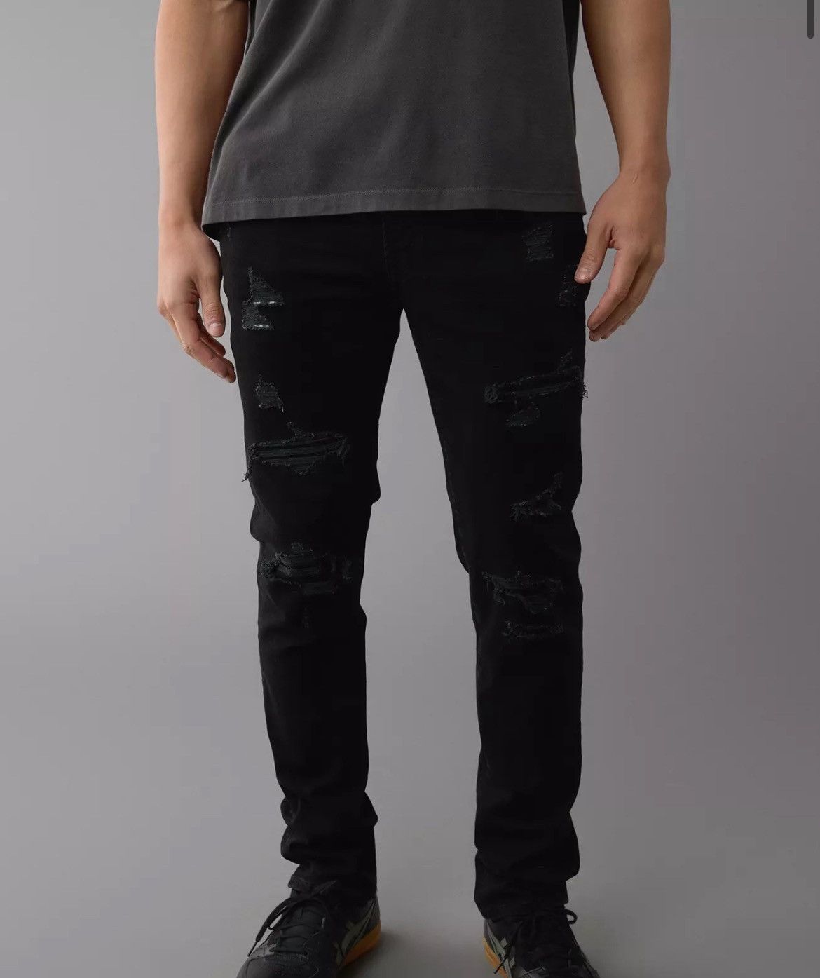 Other Black Ripped Skinny Jeans Size US 30 / EU 46 - 1 Thumbnail