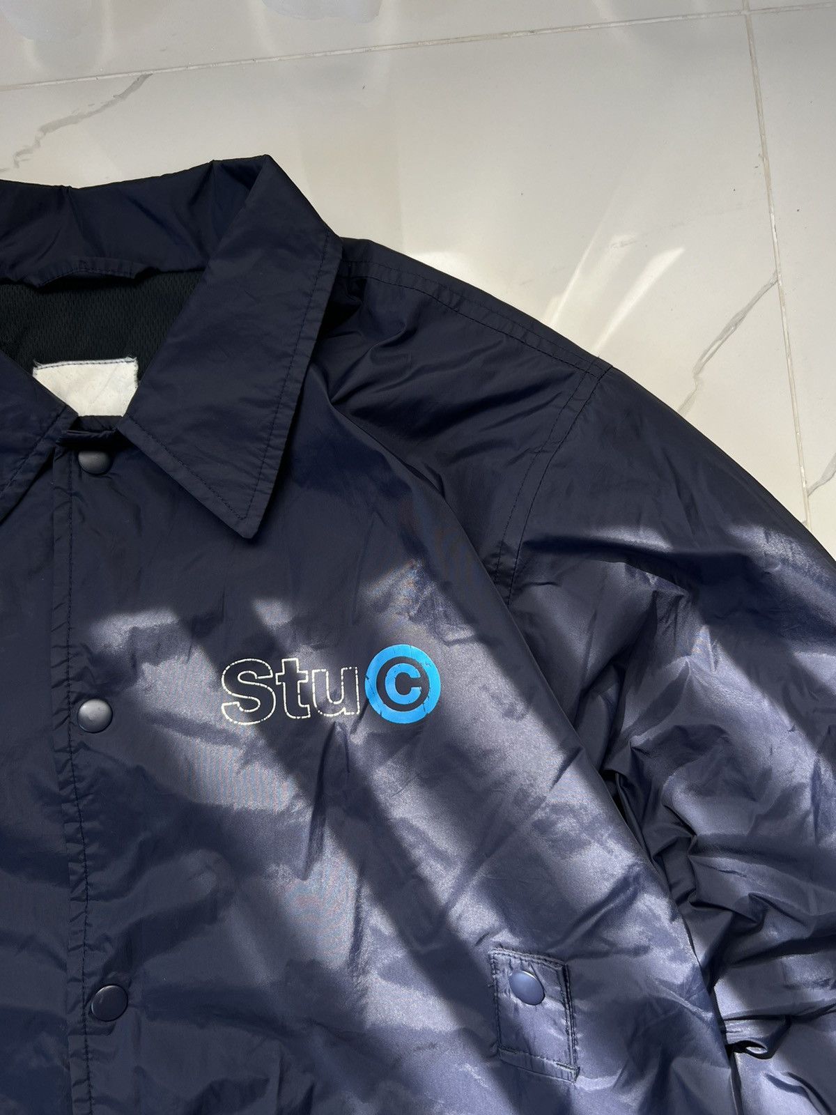 Stussy × Vintage 90's STUSSY STUC RETRO BIG LOGO RARE JACKET Y2K Size US L / EU 52-54 / 3 - 3 Thumbnail