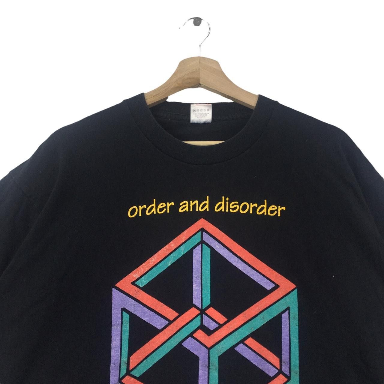 Vintage Vtg 90’ SCOTT MUTTER PHOTOGRAPHER Order Disorder Tee Shirt Size US XL / EU 56 / 4 - 2 Thumbnail