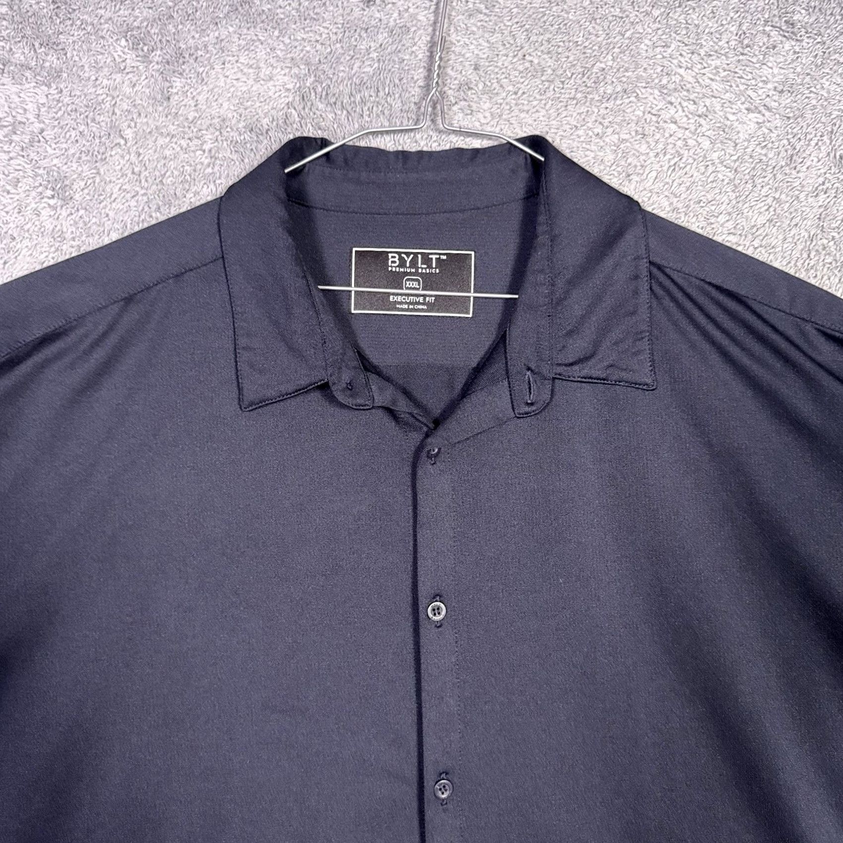 Vintage BYLT Shirt Mens 3XL XXXL Executive Fit Short Sleeve Button Up Stretch Casual Workwear Size US XXL / EU 58 / 5 - 2 Thumbnail