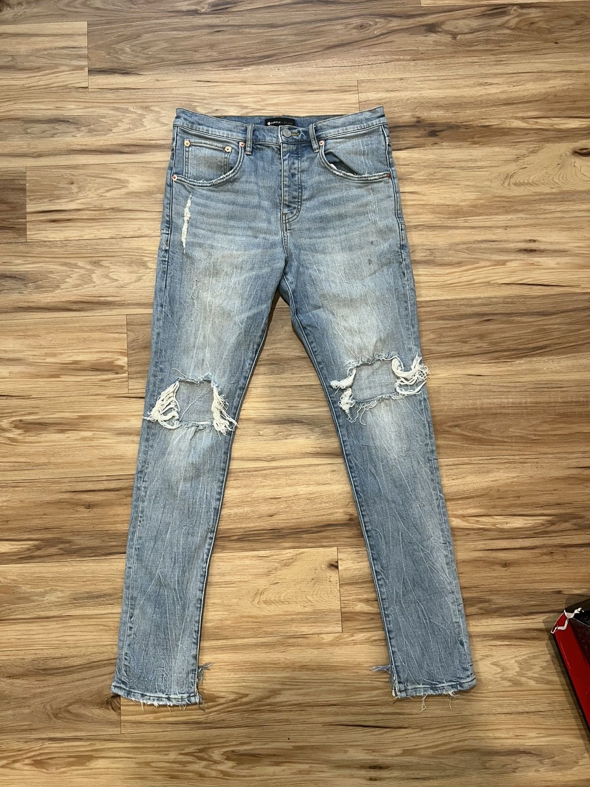 Purple Brand PURPLE BRAND Light Wash Jeans Size US 32 / EU 48 - 1 Thumbnail