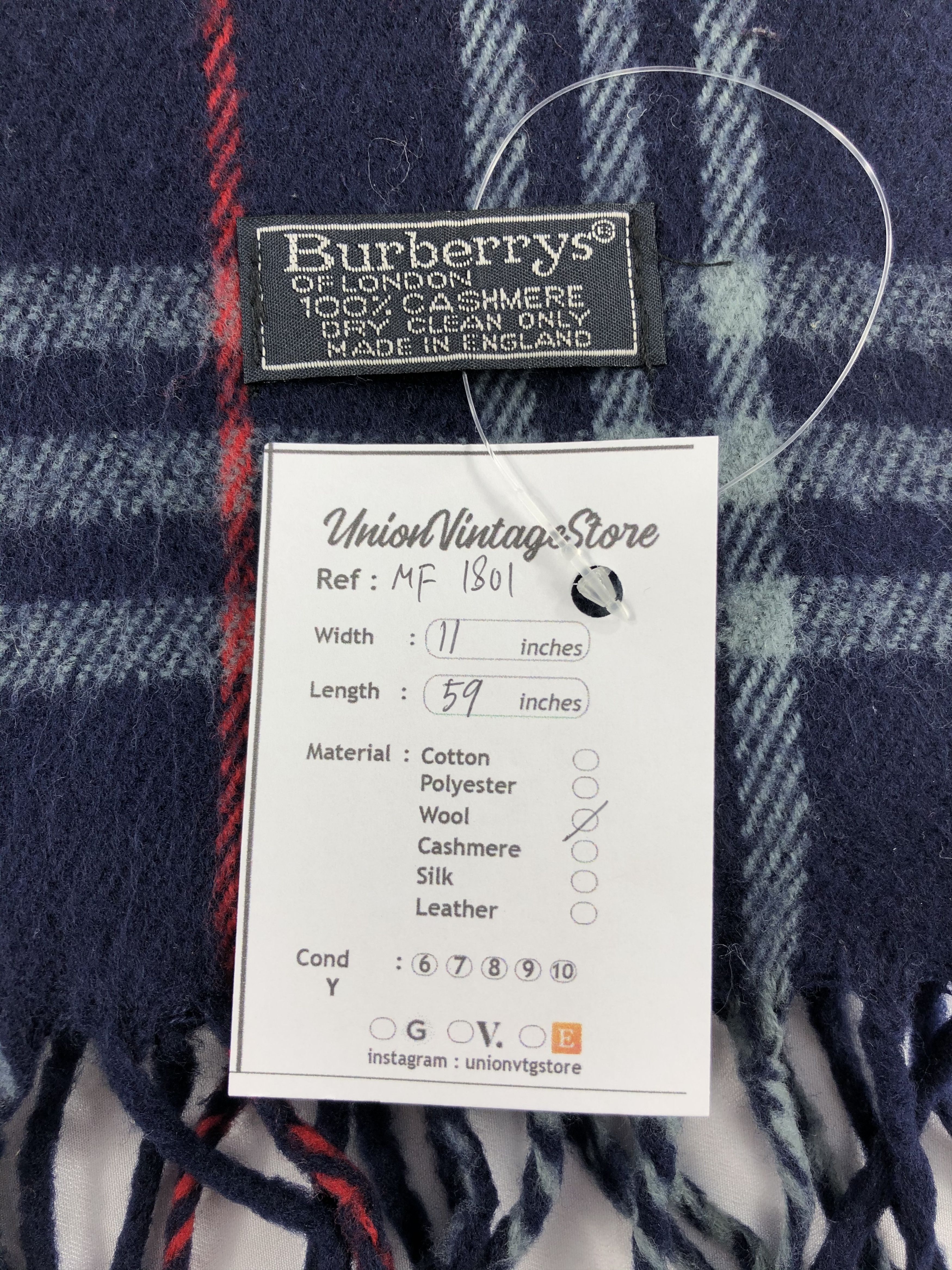Burberry Vintage Burberry Scarf/Muffler/Neckwear MF1801 Size ONE SIZE - 5 Thumbnail