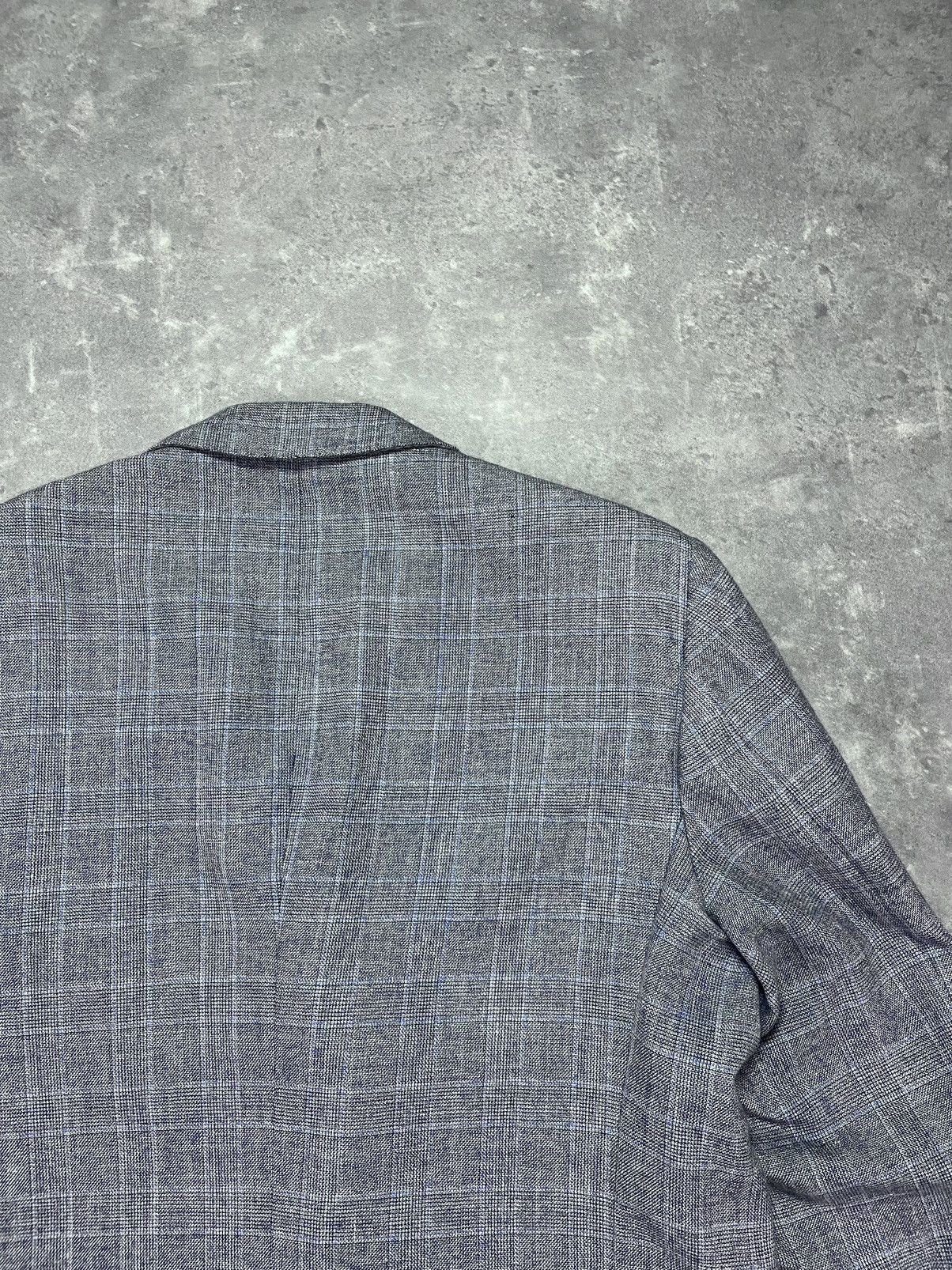 Kiton Kiton Napoli Cashmere Linen Silk Plaid Blazer Jacket 52 Size 52R - 11 Thumbnail