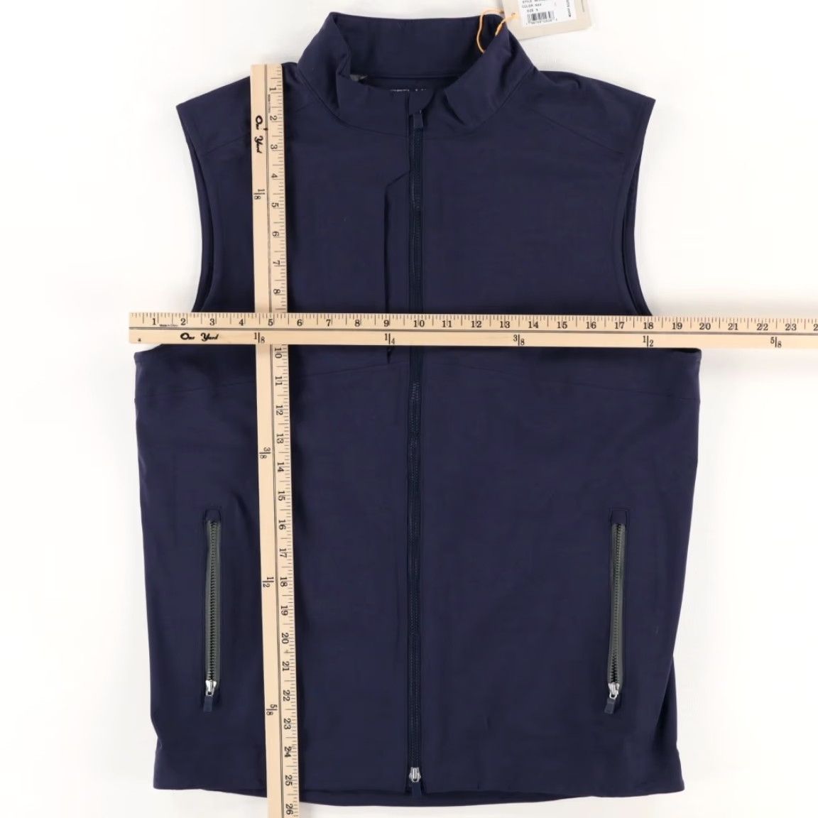 Peter Millar Peter Millar Kinetic 3L Vest Solid Mock Jacket Navy Men's S Shirt Size US S / EU 44-46 / 1 - 3 Thumbnail