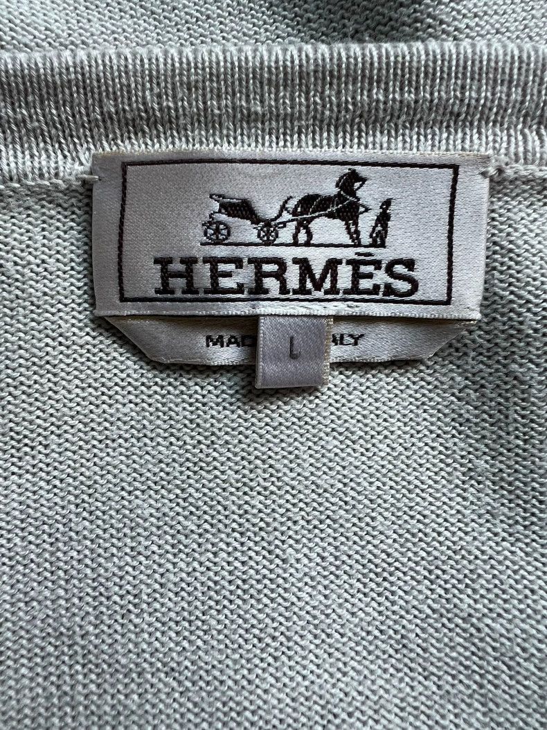 Hermes Hermes Long Sleeve Knit Sweater with Yellow Detail-2506 Size US L / EU 52-54 / 3 - 2 Thumbnail