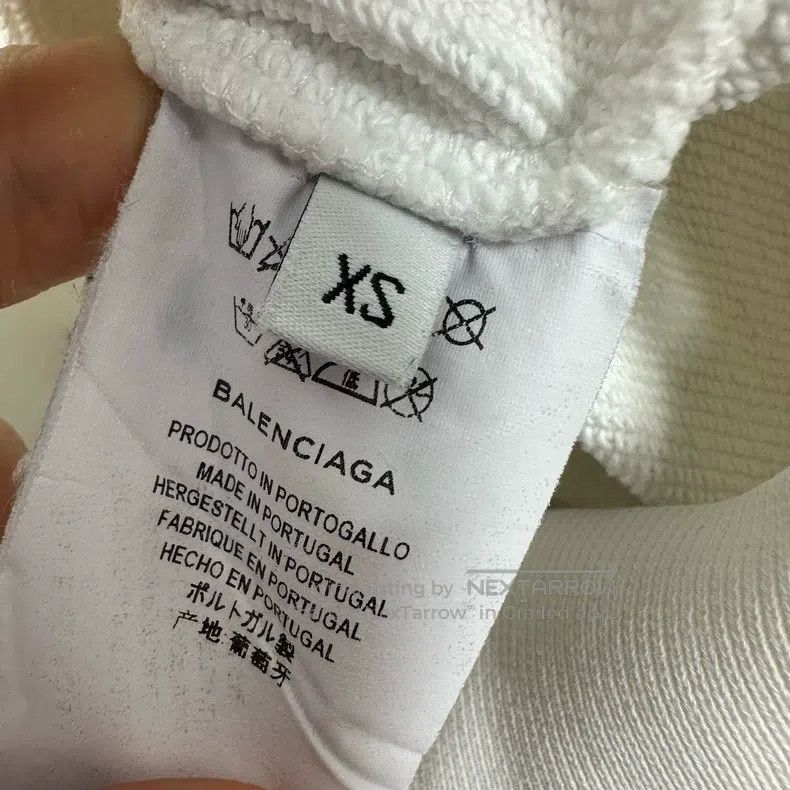 Balenciaga Balenciaga Back Hood Logo Hoodie Size US XS / EU 42 / 0 - 4 Thumbnail