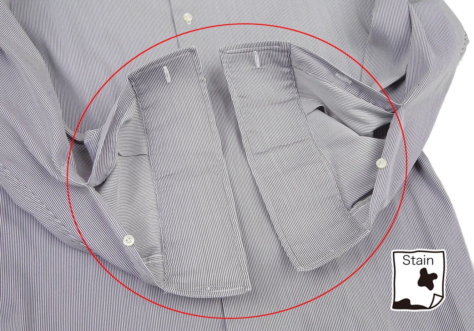 Emporio Armani Striped Shirt in White and Gray, Size 41 Size US M / EU 48-50 / 2 - 8 Thumbnail