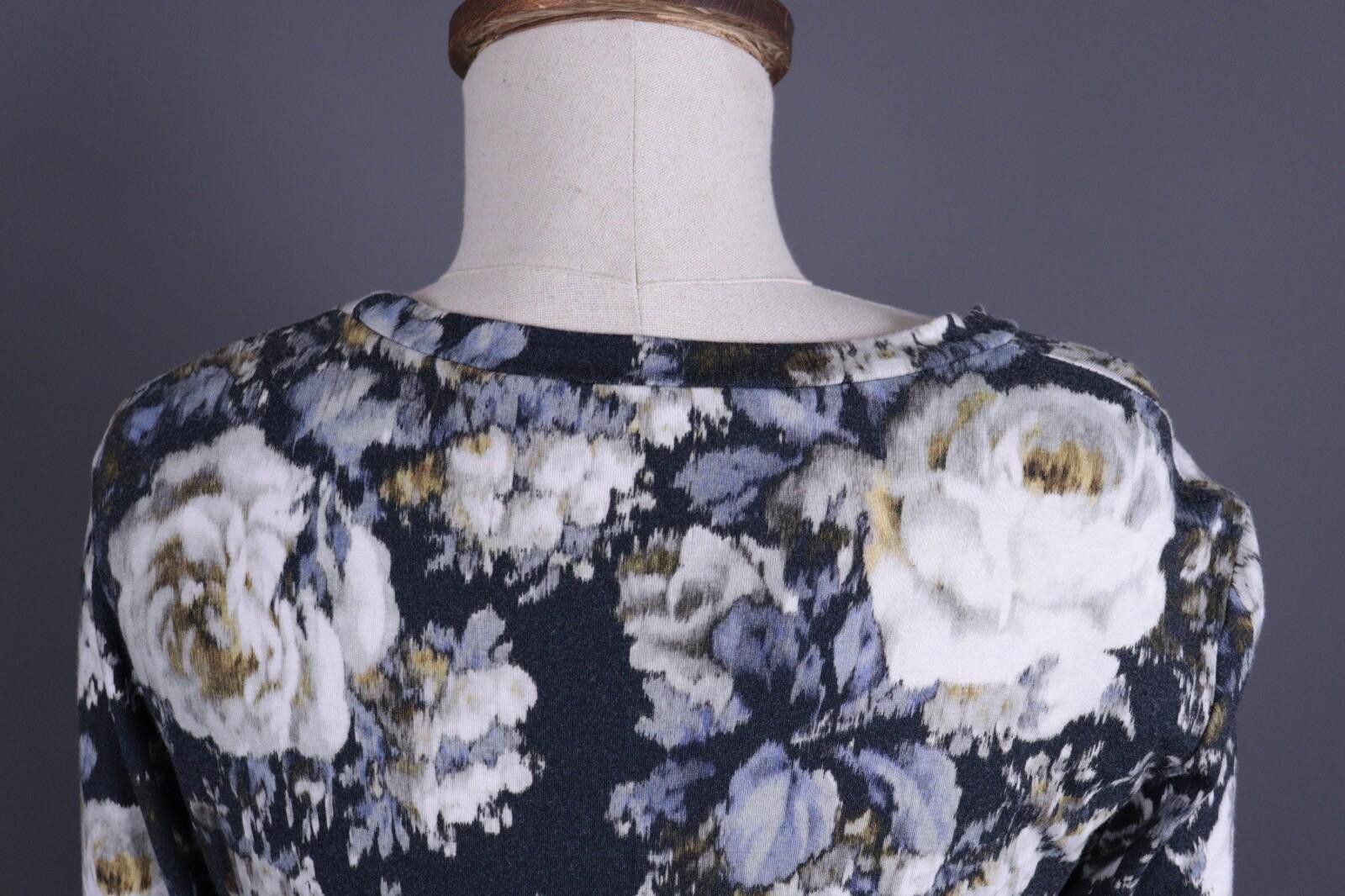 Designer Elise Gug Multicolor Floral Long Sleeve Sheath Dress Size 38 Size M / US 6-8 / IT 42-44 - 11 Thumbnail