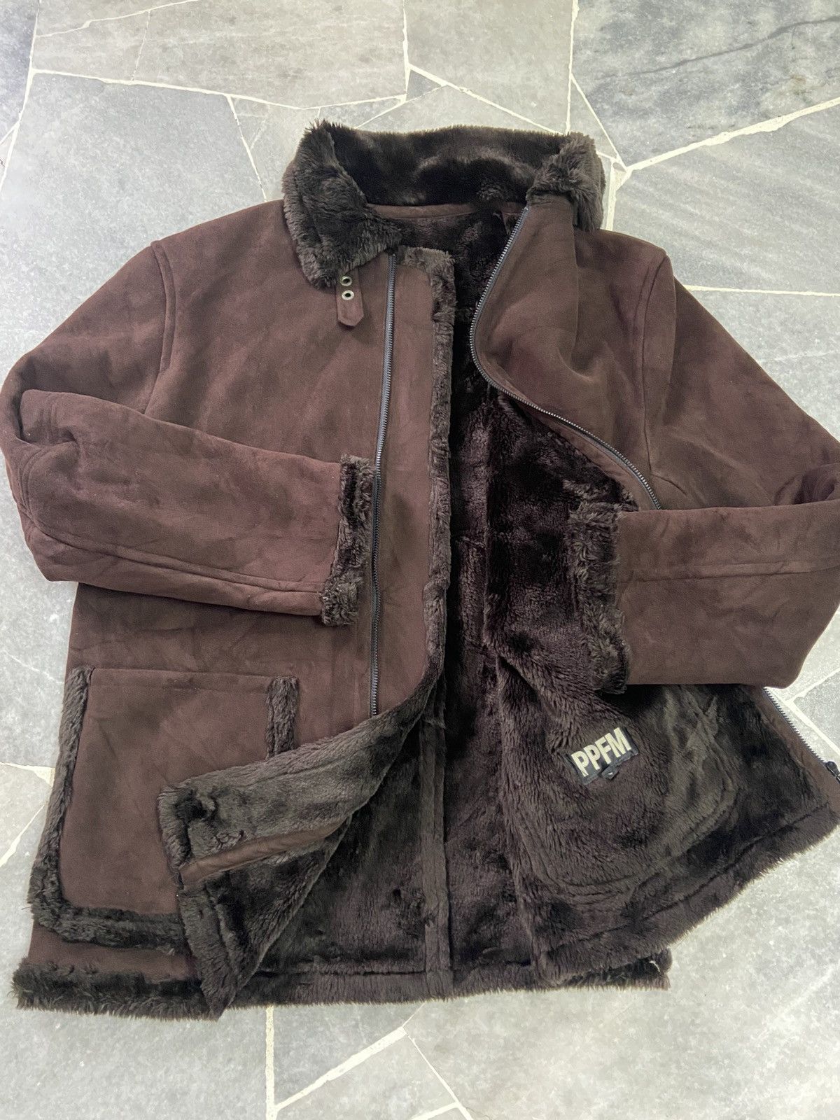 If Six Was Nine PPFM Velvet Shearling Parka Heavy Jacket Size US M / EU 48-50 / 2 - 2 Thumbnail