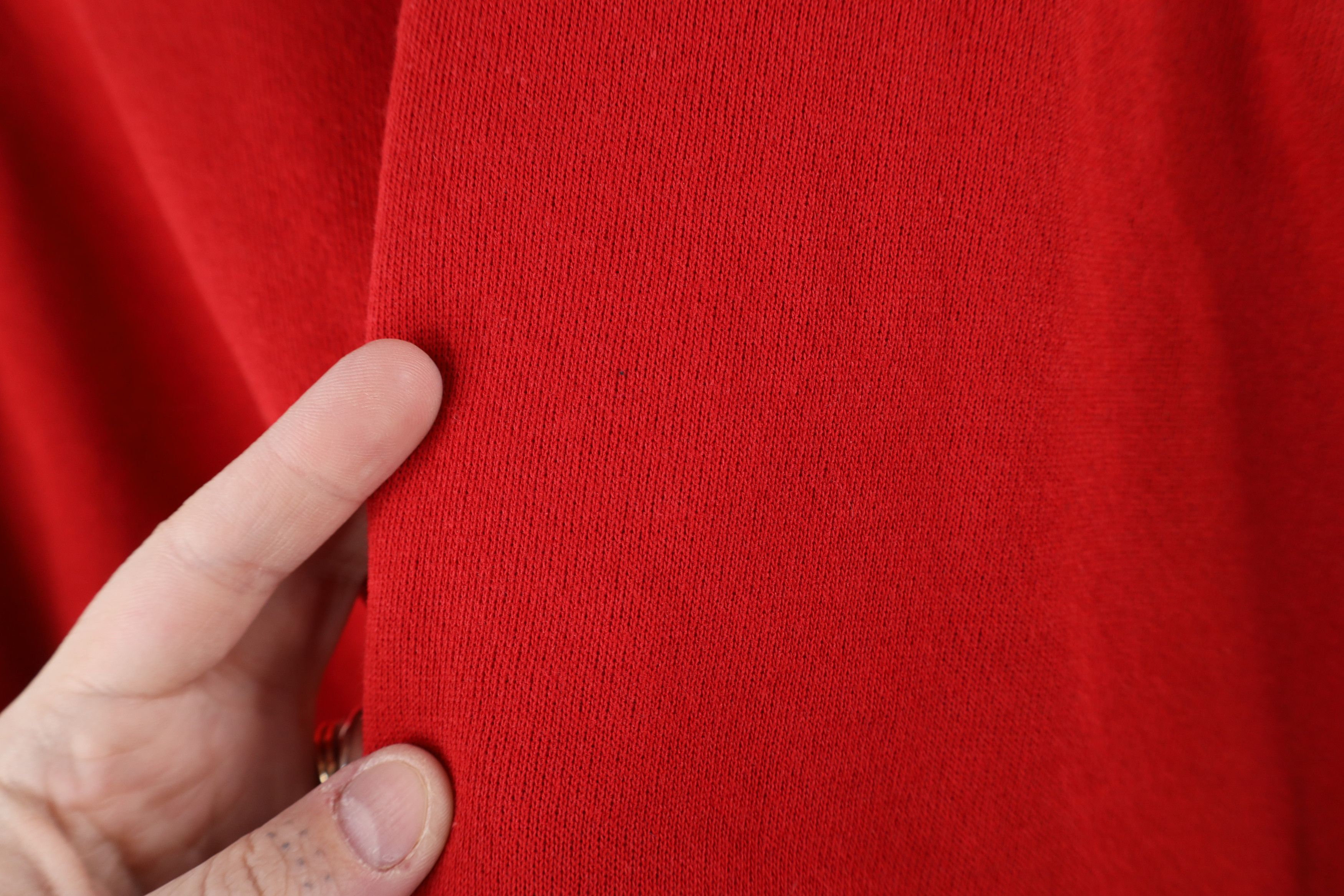 Vintage Vintage 90s Streetwear Blank Crewneck Sweatshirt Red USA Size US L / EU 52-54 / 3 - 6 Thumbnail