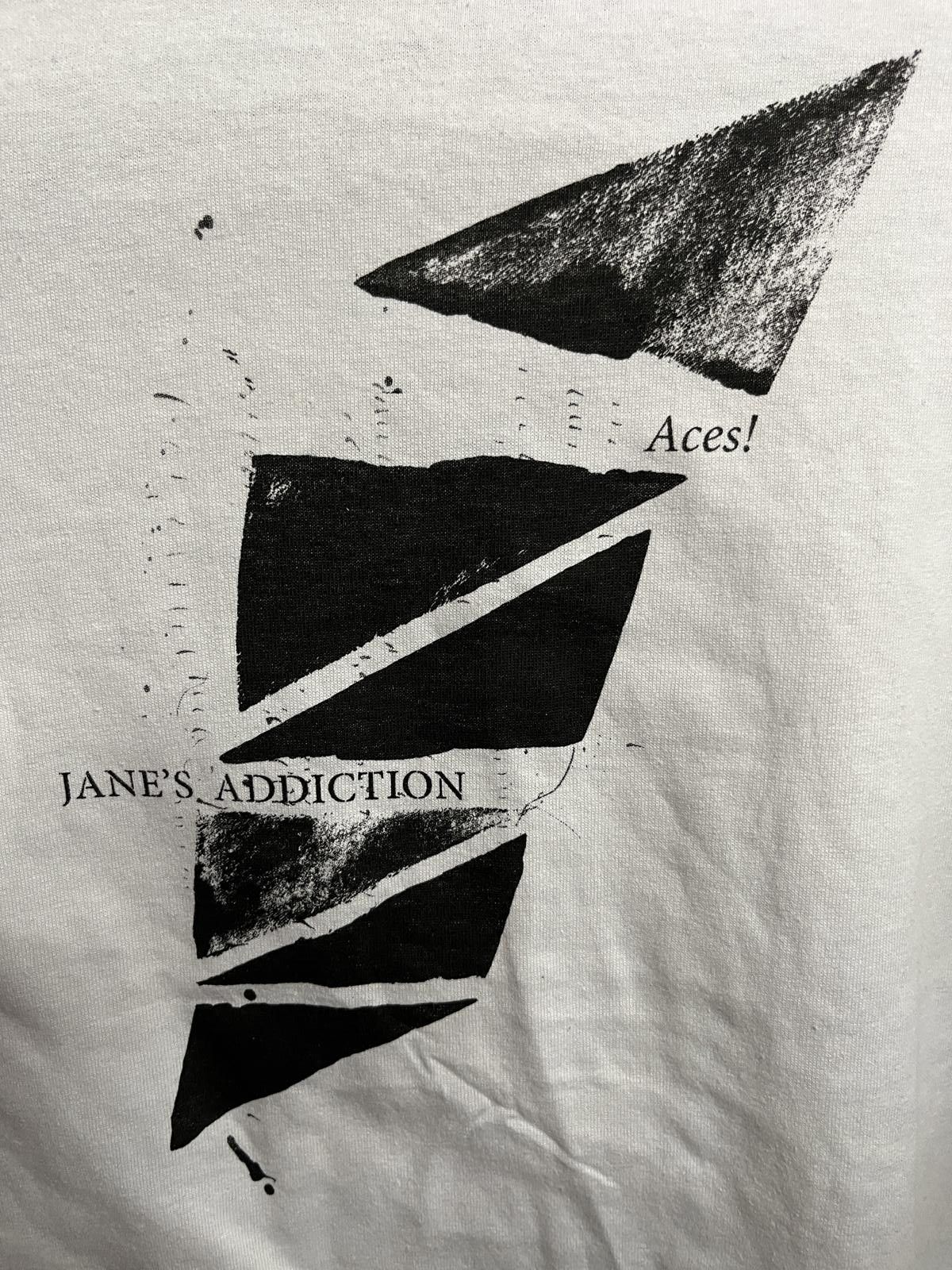 Designer Janes Addiction T-shirt - Janes Addiction Aces Art Tee 2XL Size US XXL / EU 58 / 5 - 2 Thumbnail