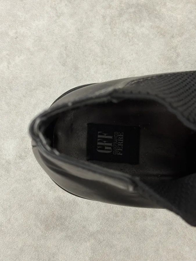 Gianfranco Ferre 2000s Gianfranco Ferré Black Leather Boots Size US 9 / EU 42 - 9 Thumbnail