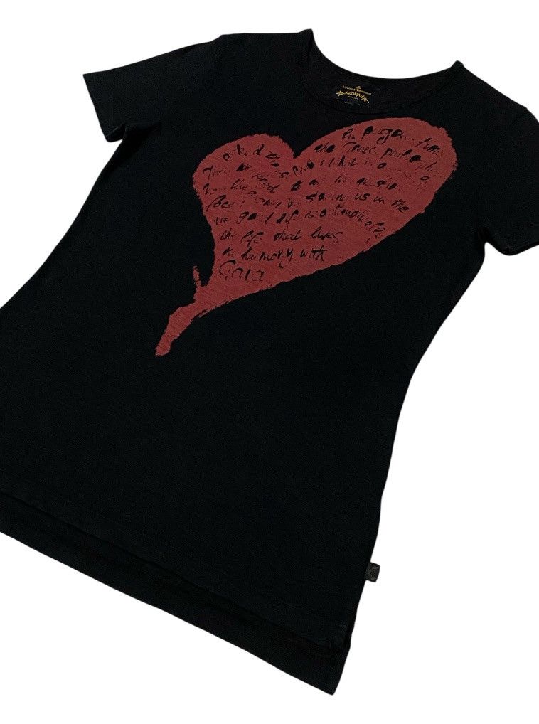 Vivienne Westwood Vivienne Westwood Anglomania Beige Heart Print “MONDAY”Shirt Size L / US 10 / IT 46 - 18 Thumbnail