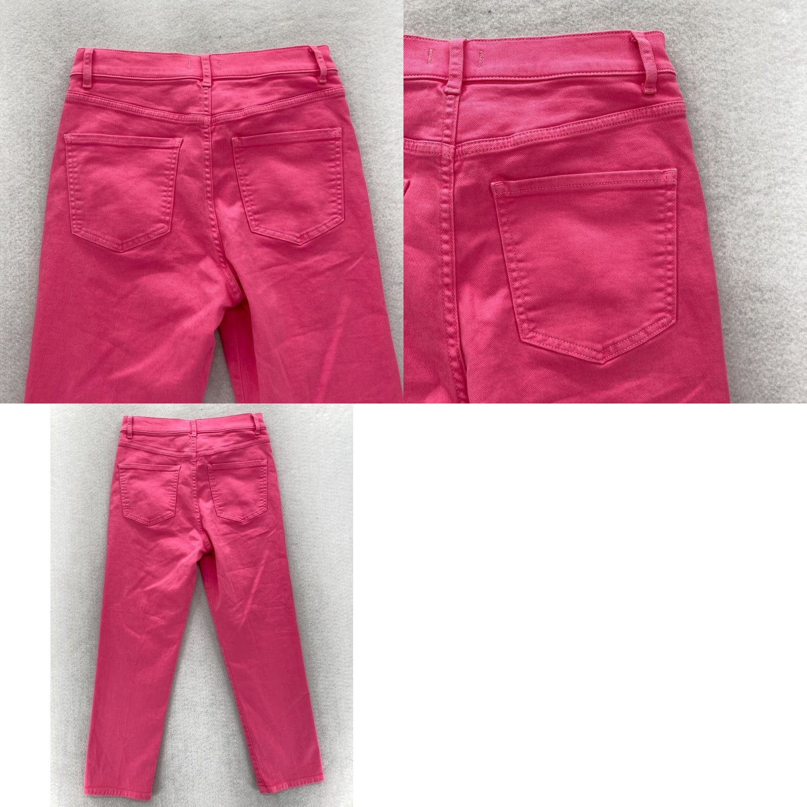 Express Express Jeans Women’s 4 Pink Dark Wash Denim Stretch High Rise 5 Pocket NWT Mom Jeans Size 27" / US 4 / IT 40 - 9 Thumbnail