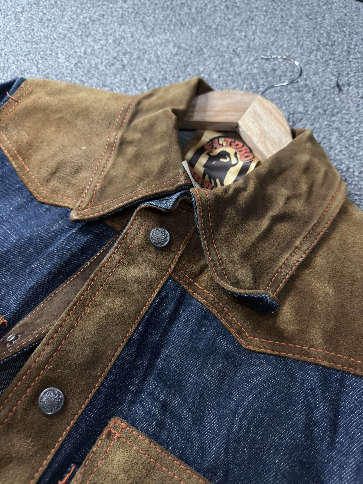Vintage 70s El Toro Bravo Western Selvedge Denim Leather