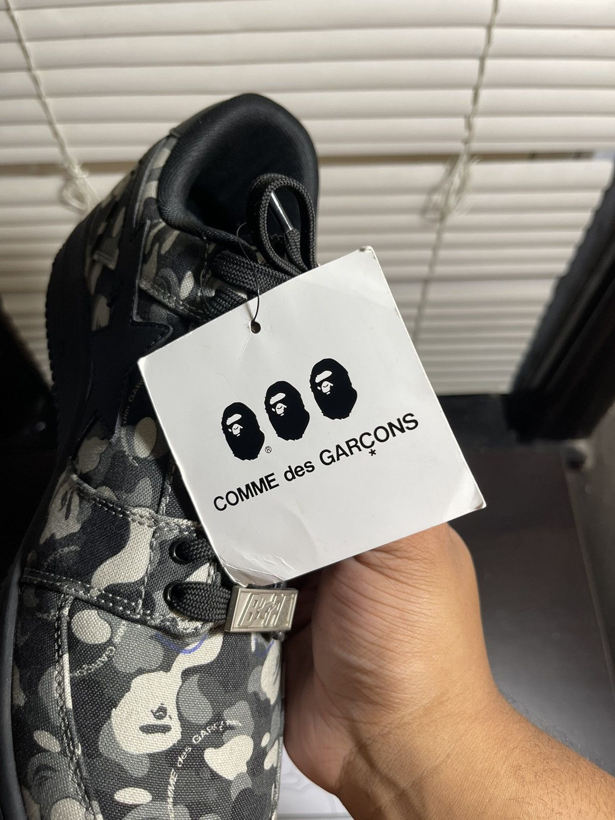 Bape × Comme des Garcons Bapesta Low Comme Des Garcons Size US 11 / EU 44 - 8 Thumbnail