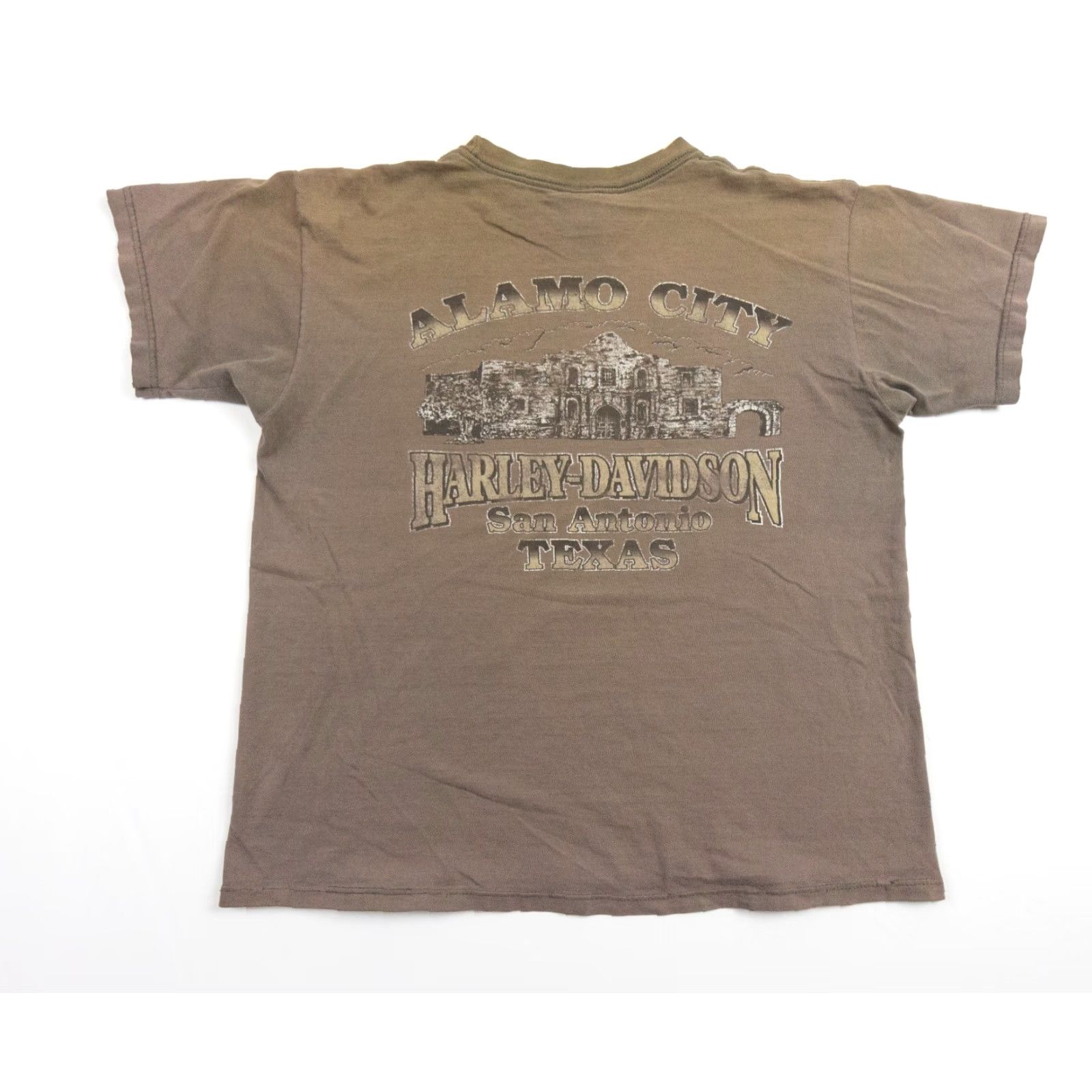 Harley Davidson Harley-Davidson Shirt Men XL Brown Short Sleeve Crew Neck Logo Motorcycle Mens Size US XL / EU 56 / 4 - 7 Thumbnail