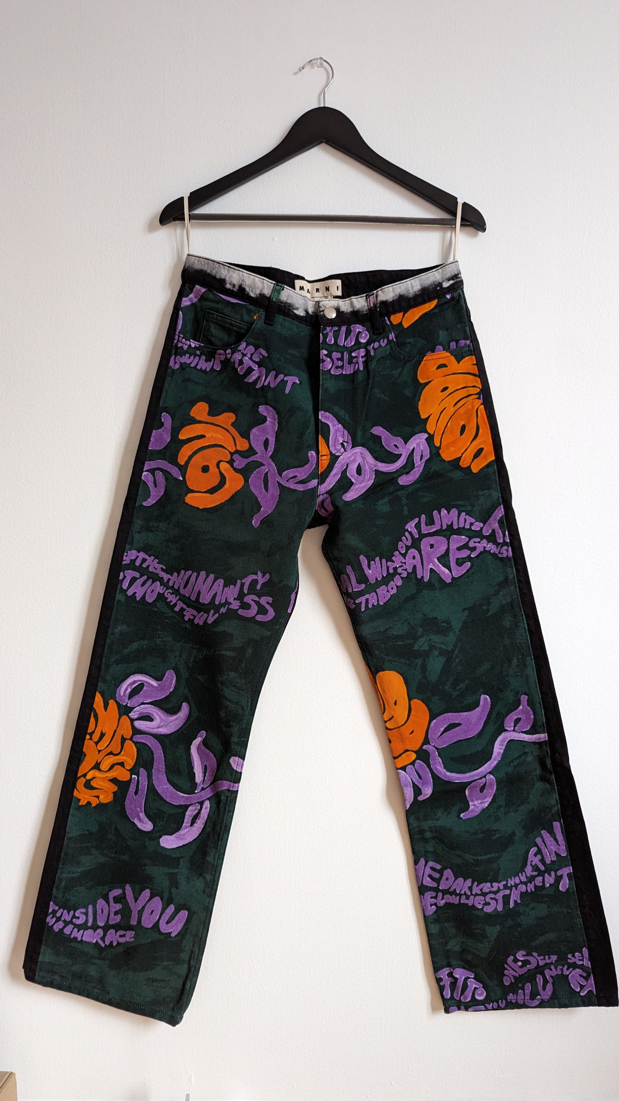 Marni Paint Like Denim Pants Size US 30 / EU 46 - 2 Thumbnail