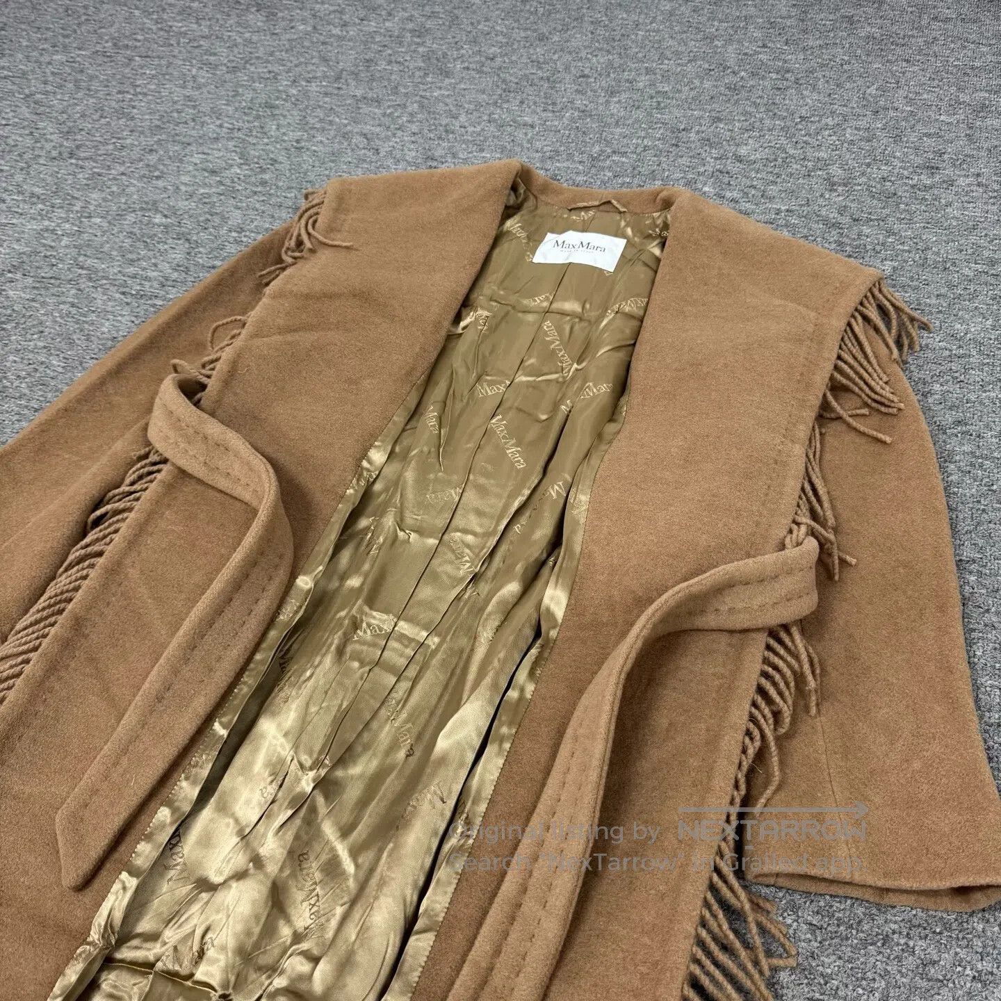 Max Mara MaxMara size 34 Medium-length wool coat with tie belt| Size S / US 4 / IT 40 - 3 Thumbnail