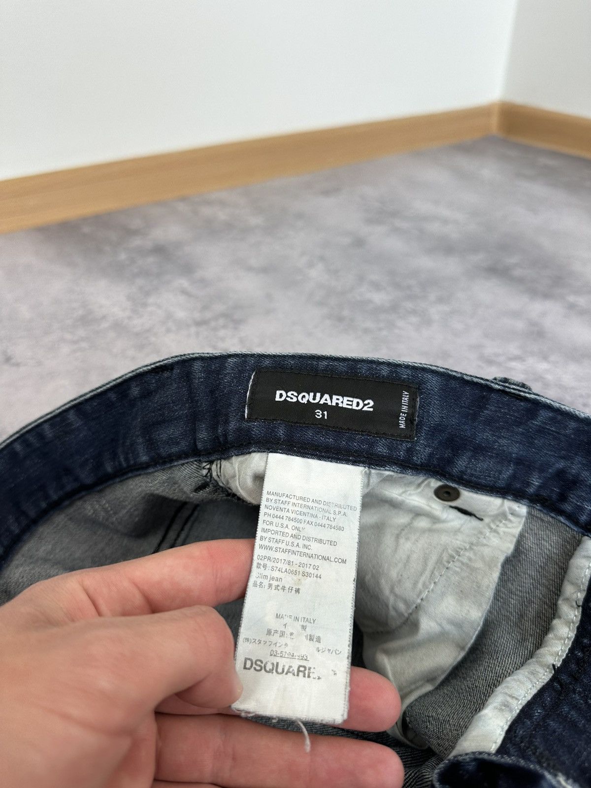 Dsquared2 Dsquared2 Avant Garde Distressed Designer Luxury Opium Jeans Size US 32 / EU 48 - 17 Thumbnail