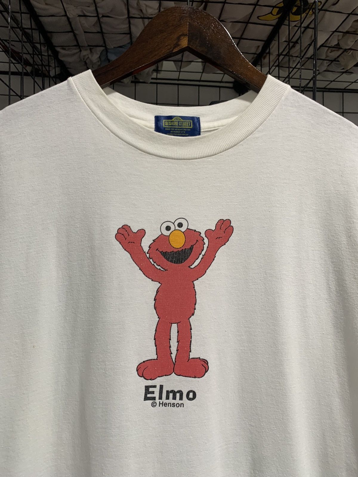 Cartoon Network × Vintage Vintage Elmo Mirror Print Tshirt Size US L / EU 52-54 / 3 - 3 Thumbnail