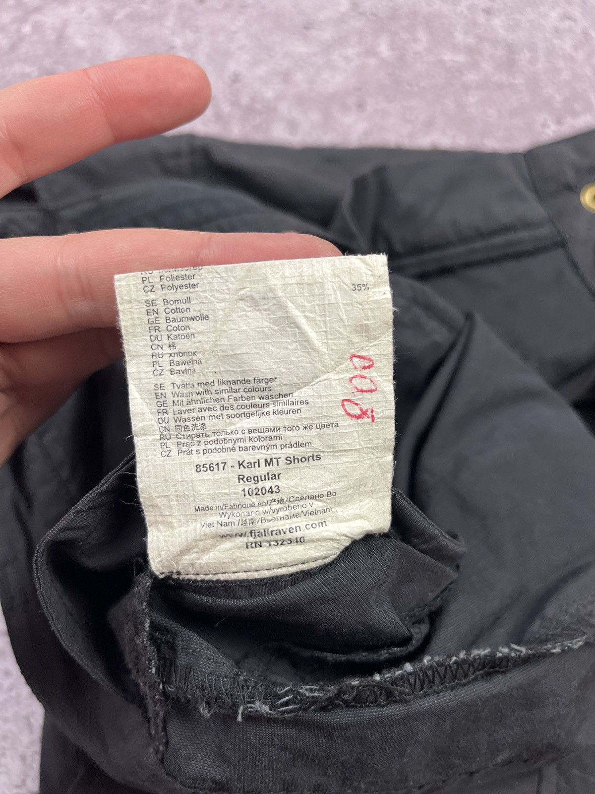 Fjallraven Fjällräven Karl MT Cargo Shorts Dark Grey Hiking Outdoor Size US 30 / EU 46 - 8 Thumbnail