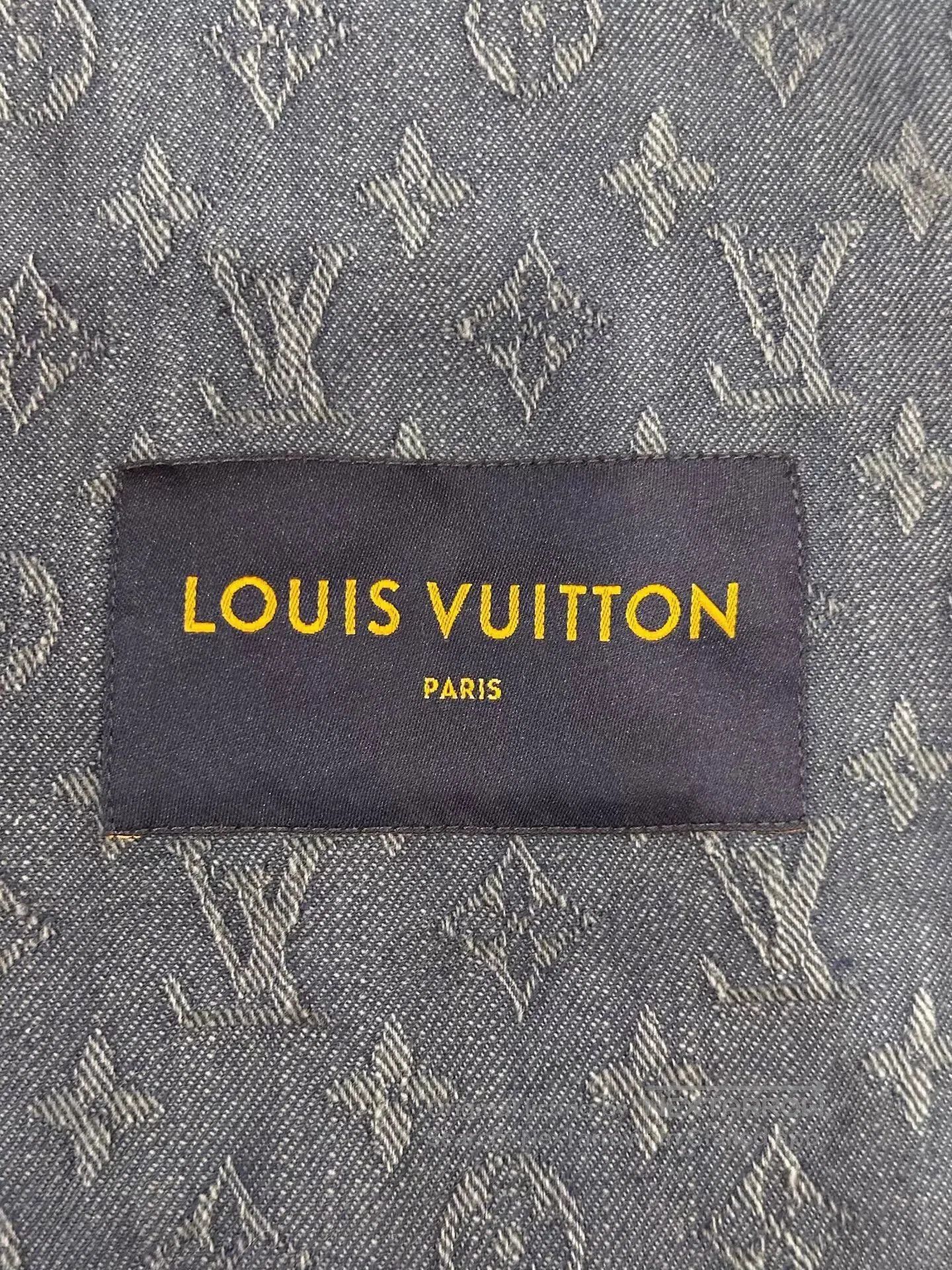 Louis Vuitton Blue Denim Jacket with Pattern . Size US M / EU 48-50 / 2 - 6 Thumbnail
