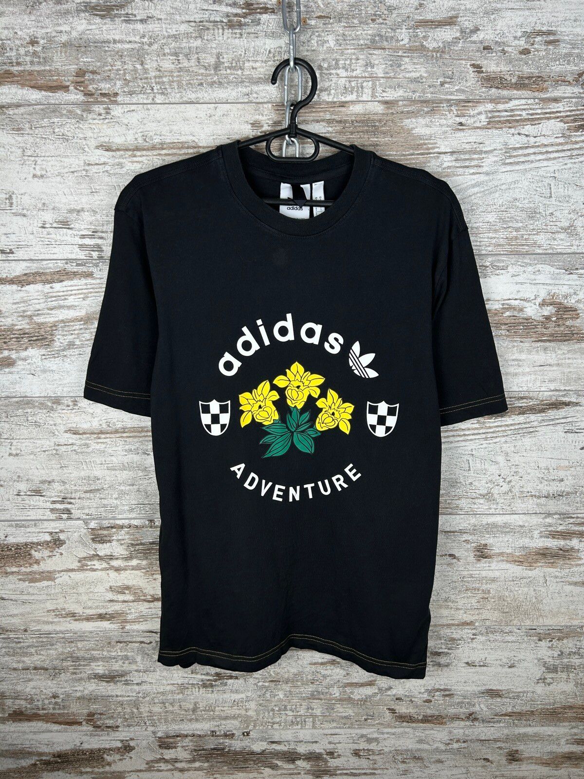 Pre-owned Adidas Originals Mens Adidas Adventure T-shirt Tee Streetwear Y2k In Black
