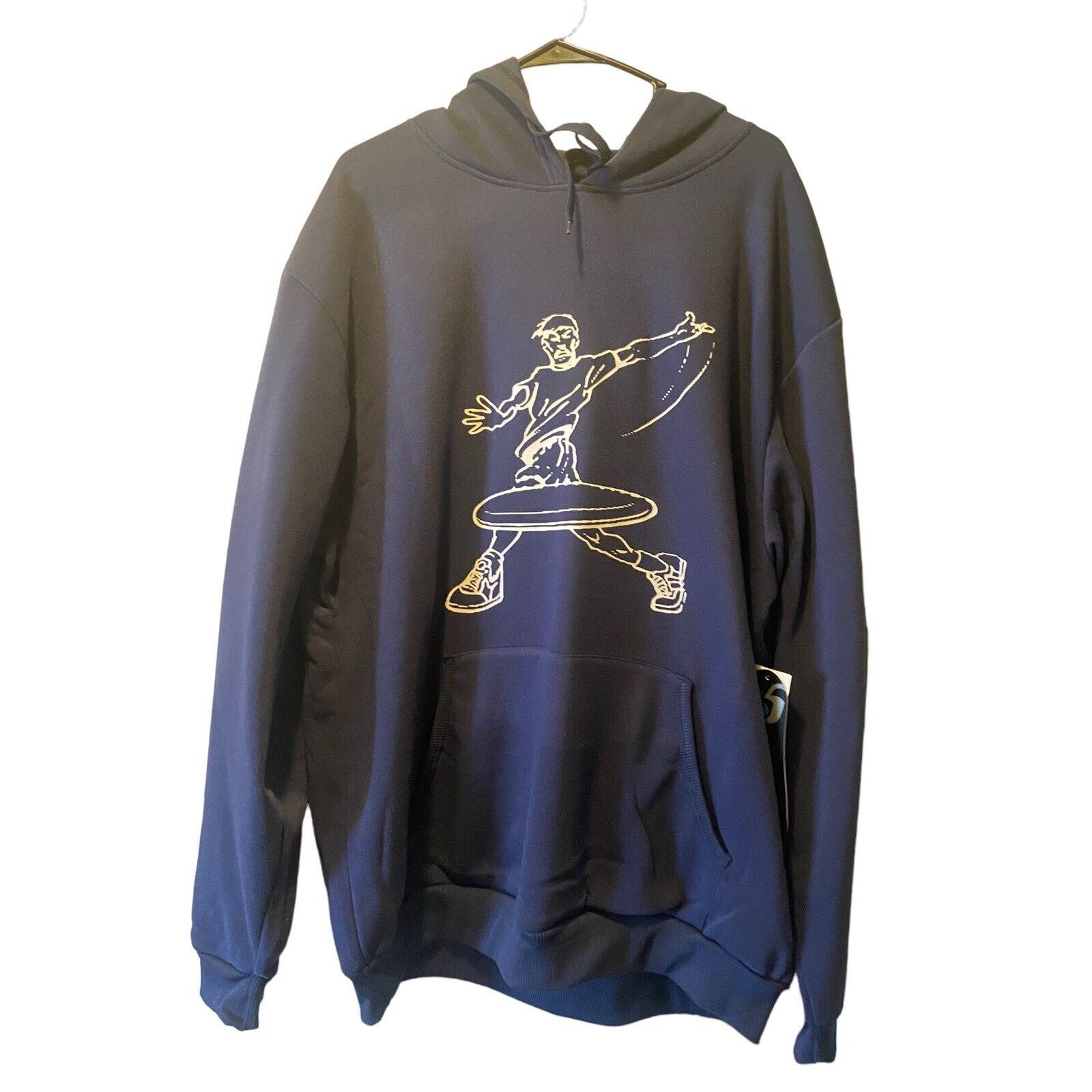 The Unbranded Brand Disc Golf Men's 2XL DISC THROWER Hoodie Sweatshirt Navy Size US XXL / EU 58 / 5 - 5 Thumbnail