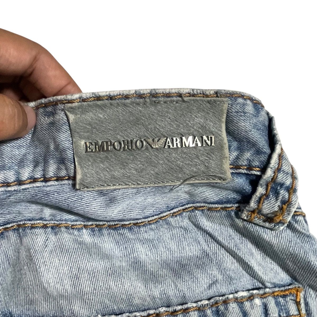 Emporio Armani Vintage Emporio Armani Distressed Jeans Size US 36 / EU 52 - 21 Thumbnail